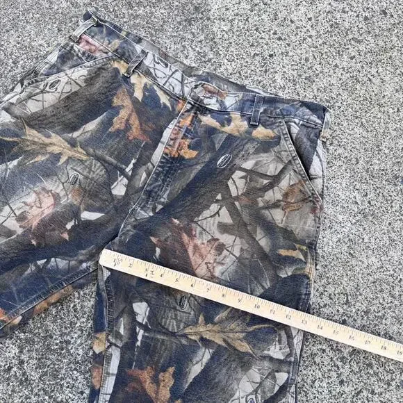 Carhartt B158 Camo Double Knee Work Pants 36x30 Baggy Carpenter Dungaree Loose